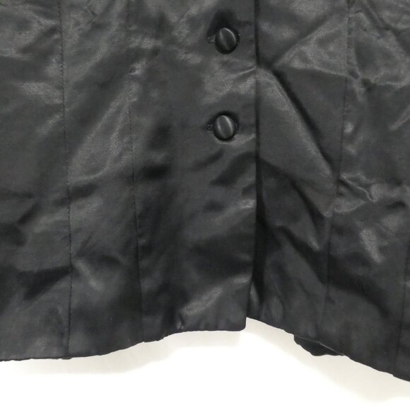 VIP PETITES | small - petites | Black Button Down Vest | Made In Canada 🟥🍁🟥 - Picture 7 of 14